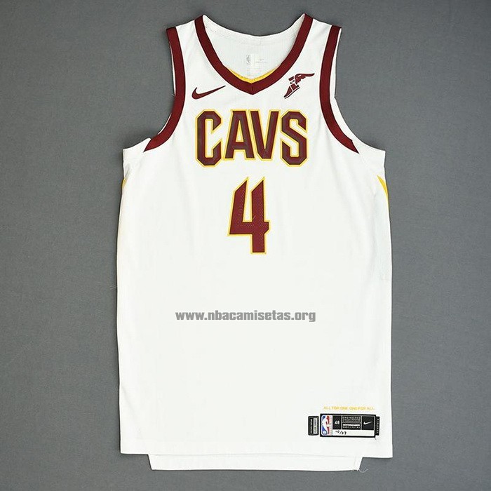 Camiseta Cleveland Cavaliers Kevin Porter Jr. NO 4 Association Autentico Blanco